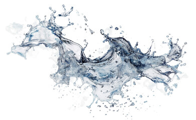 Obraz premium Dynamic splash of water captured mid-air.