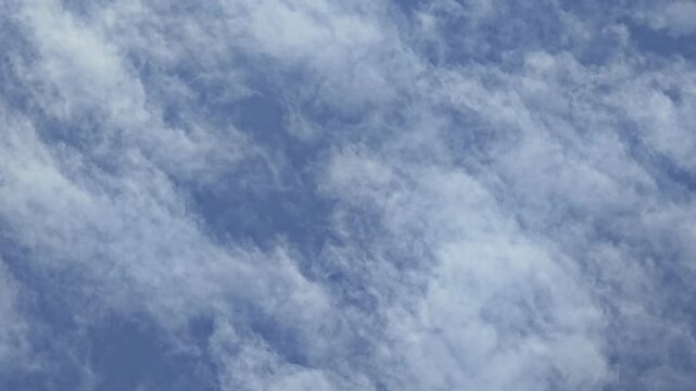 Puffy clouds, white rolling puffy cloud moving