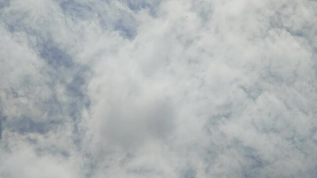Blue sky and Seamless clouds nature rolling puffy cloud moving 