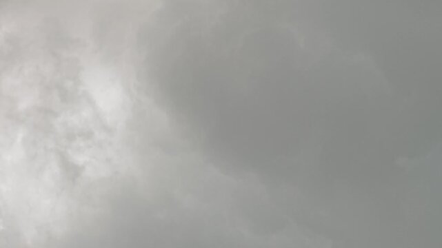 Flying Storm Clouds fly in the light blue sky