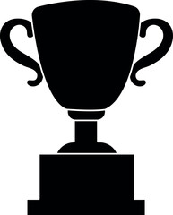 Silhouette of a Classic Trophy Cup