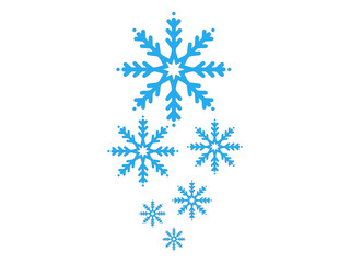 Christmas Border Snowflake Clip Art Illustration