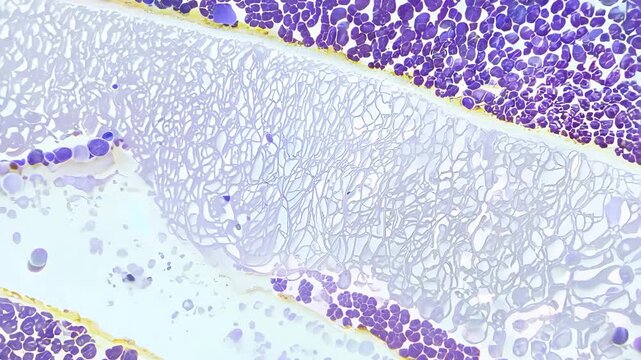 Microscopic View of Human Parotid Gland Tissue