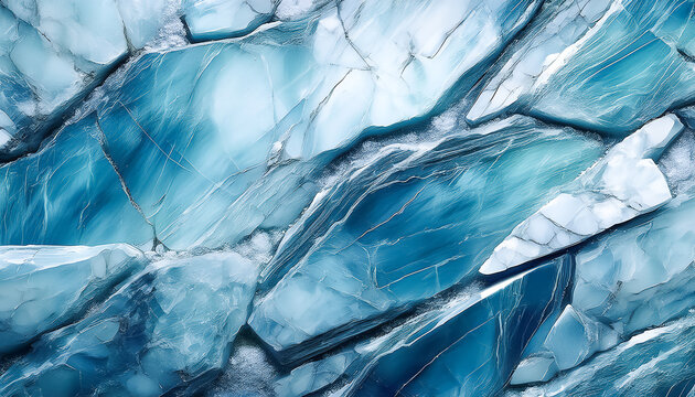 Flat lay abstract surface of brushed jagged ice nephrite stone Slab texture background with space to copy, panoramic view