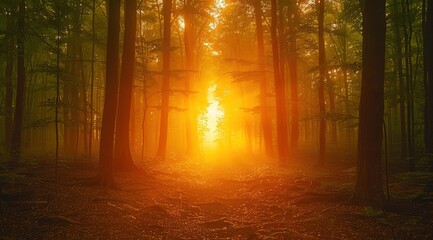 Fototapeta premium morning in the forest