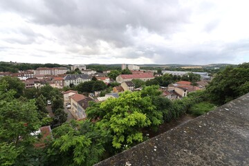 Vue d'ensemble de la ville, Ville de Verdun, département de la Meuse, France