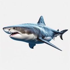 Naklejka premium great white shark