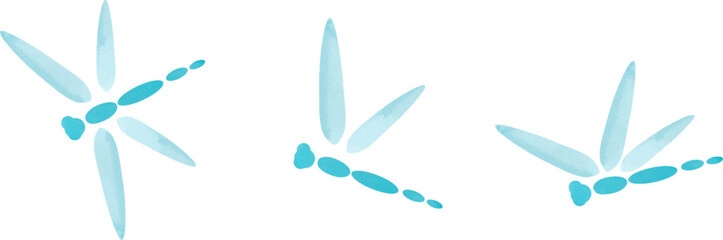 青いトンボのイラスト