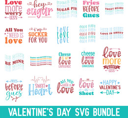 Valentine's day svg bundle