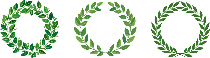 Naklejka premium laurel wreath, vector illustration with a white background