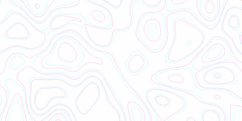 Natural printing illustrations of maps. panorama view multicolor wave curve lines banner background. topographic map in contour line light topographic topo contour map and ocean topographic line map.