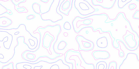 Natural printing illustrations of maps. panorama view multicolor wave curve lines banner background. topographic map in contour line light topographic topo contour map and ocean topographic line map.