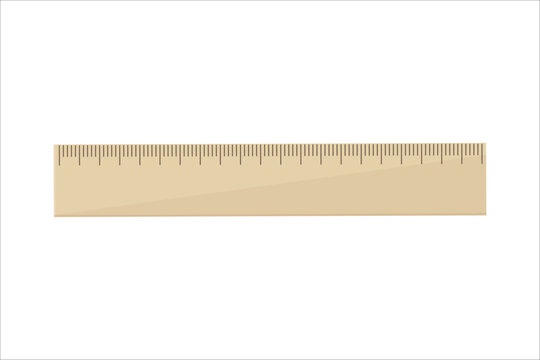 recommend clip art: School wooden ruler on isolated background.Vector.
                    