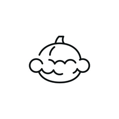 Scallop icon. Simple scallop icon for social media, app, and web design. Vector illustration.