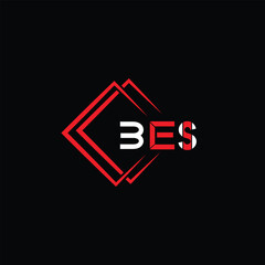 BES Letter Initial Logo Design Template Vector Illustration