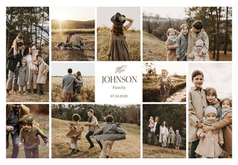 Family Photo Collage Template