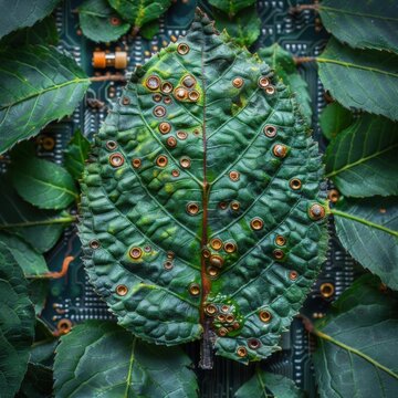 Biodegradable electronics decomposing naturally