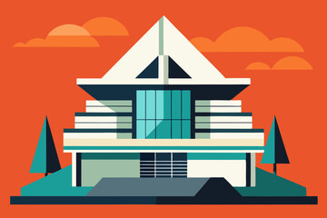 Modern Architecture vector arts illustration