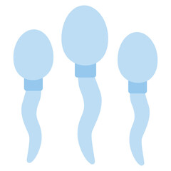 Sperm Flat Icon Illustration
