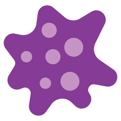 Amoeba Flat Icon Illustration