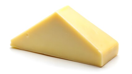 piece of cheese isolated on white