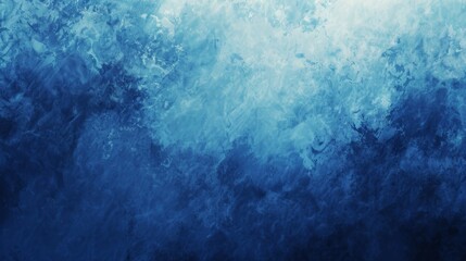 Blue gradient background.