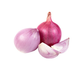 shallots onion chopped isolated