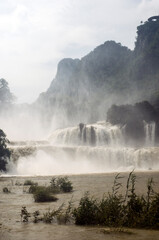 Powerful Ban Gioc Waterfalls in Vietnam