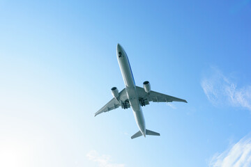 飛行機　青空