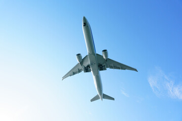 飛行機　青空