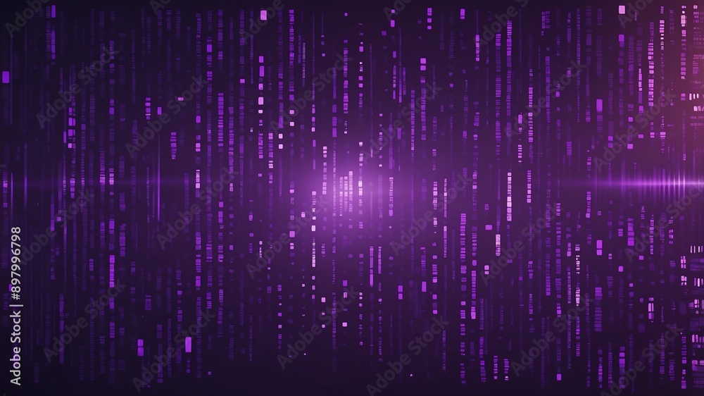 Aufkleber purple binary code pattern technology abstract background digital artwork