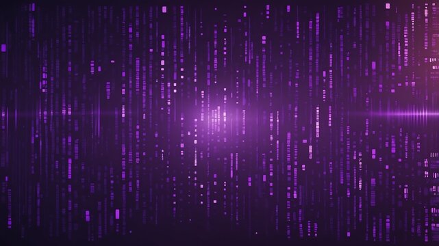 purple binary code pattern technology abstract background digital artwork