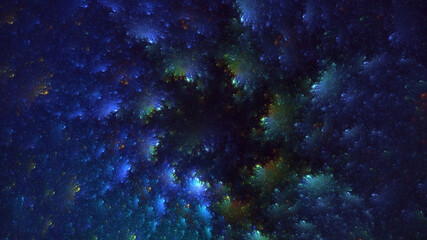 3D manual rendering abstract round light background. Its not AI Generatd illustration.