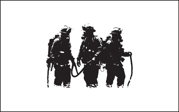 Fireman gesture silhouette. Good use for symbol, logo, web icon, mascot, sign, or any design you want. accident, emblem, emergency, firefighters, extinguishing, emergency exit, lifestyles, protective 