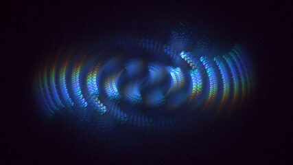3D manual rendering abstract colorful fractal light background. Its not AI Generatd illustration.