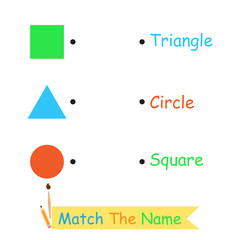 learning for children to match names with objects