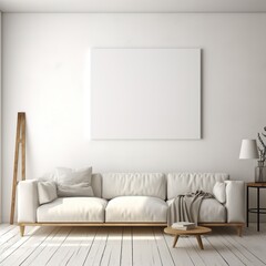modern interior with sofa