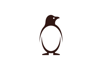 Penguin logo design animal brand bird, Vector design Concept