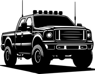 Pick up truck vector illustration © Createcorner