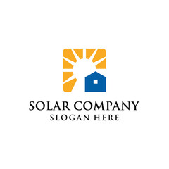A VERY SIMPLE AND MODERN SOLAR POWER COMPANY CONCEPT