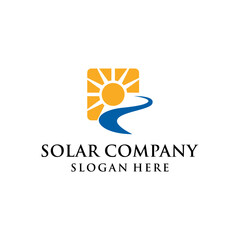 A VERY SIMPLE AND MODERN SOLAR POWER COMPANY CONCEPT