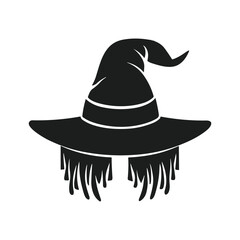 Elegant Witch Hat Silhouette - Perfect for Halloween Invitations
