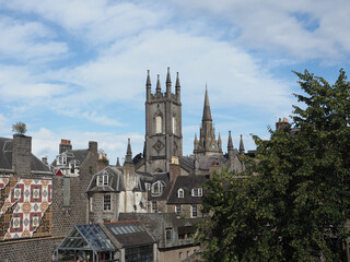 View of old city centre in Aberdeen