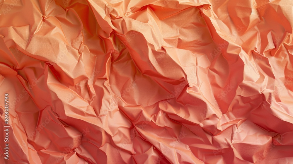 Poster the image is of a piece of orange paper with a crumpled texture