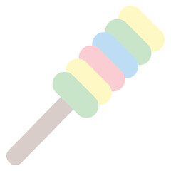 Lillipop Flat Icon Illustration