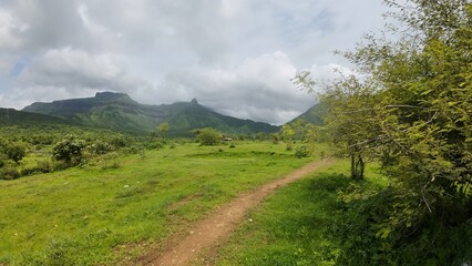 Peaceful plains surrounded by lush greenery and  hills