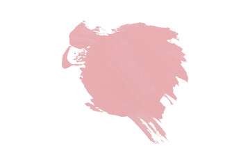 Pink watercolor background. Artistic hand paint. Isolated on transparent background.
