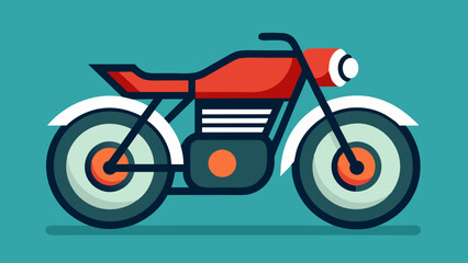 High-Quality Motorcycle Art Illustration.