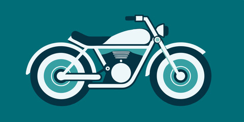 High-Quality Motorcycle Art Illustration.