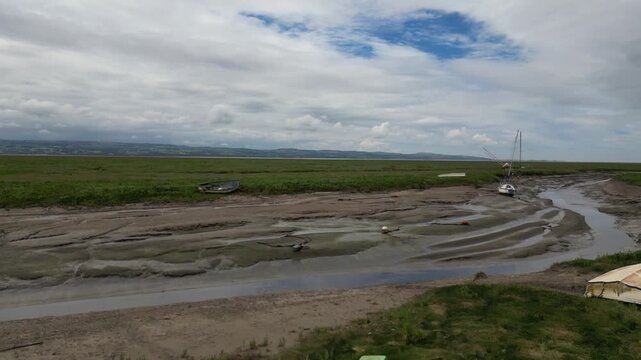 Wirral shoreline with the lowtide